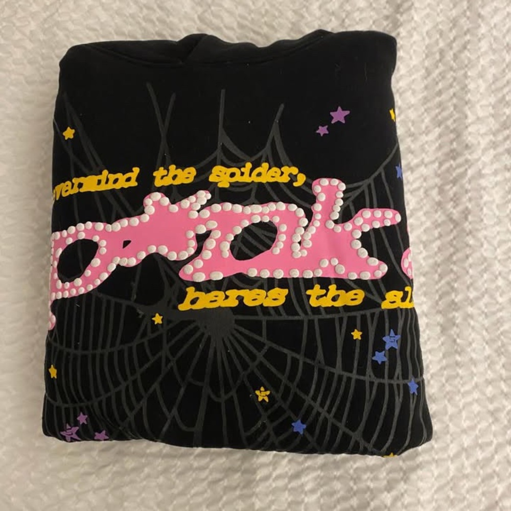 Black sp5der hoodie 100% authentic brand new